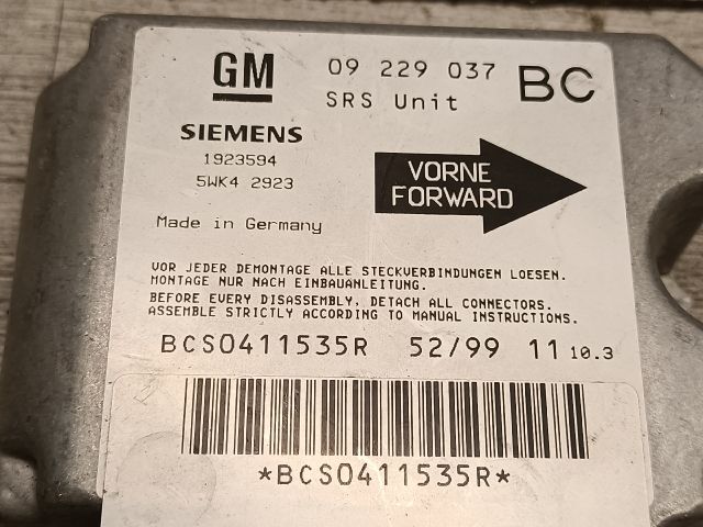 bontott OPEL ASTRA G Légzsák Elektronika