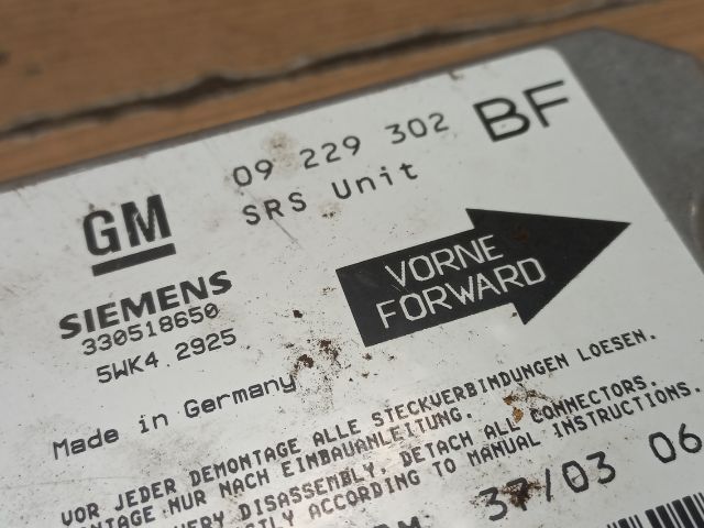 bontott OPEL ASTRA G Légzsák Elektronika