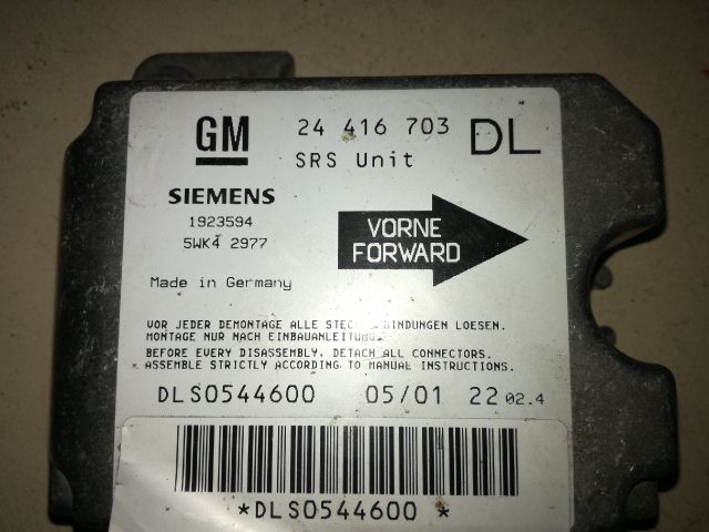 bontott OPEL ASTRA G Légzsák Indító Modul Oldallégzsák