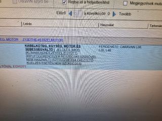 bontott OPEL ASTRA H Motor Kábelköteg