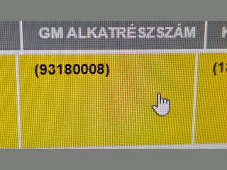 bontott OPEL ASTRA H Homlokfal (Üres lemez)