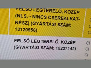 bontott OPEL ASTRA H Homlokfal (Üres lemez)