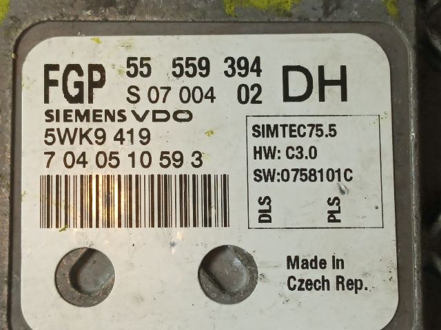 bontott OPEL ASTRA H Motorvezérlő