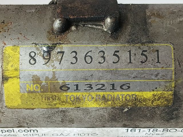 bontott OPEL ASTRA H EGR Hűtő