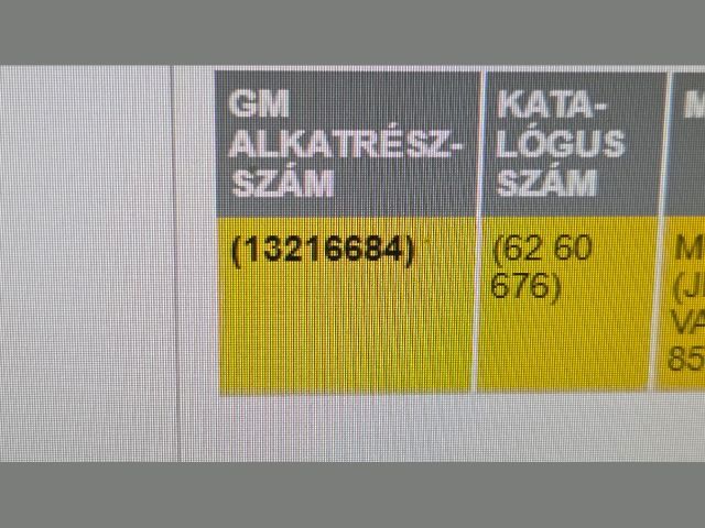 bontott OPEL ASTRA H Kilométeróra