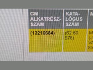 bontott OPEL ASTRA H Kilométeróra