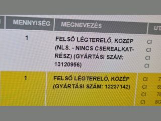 bontott OPEL ASTRA H Homlokfal (Üres lemez)