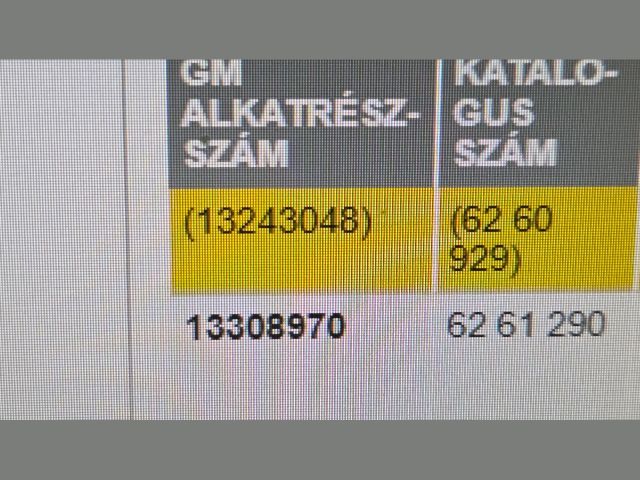 bontott OPEL ASTRA H Kilométeróra