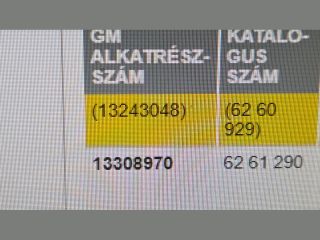 bontott OPEL ASTRA H Kilométeróra