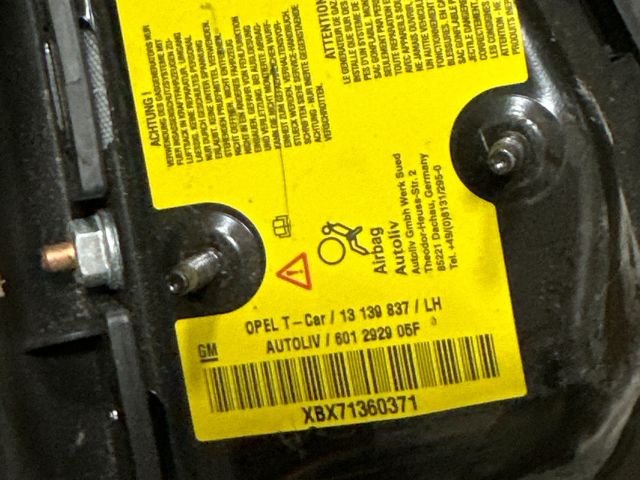 bontott OPEL ASTRA H Bal Függönylégzsák és Oldallégzsák