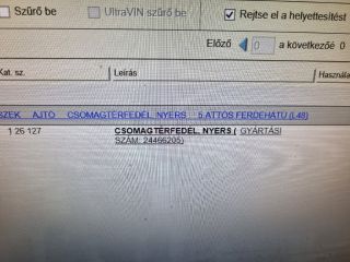 bontott OPEL ASTRA H Csomagtérajtó (Részeivel)