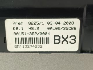 bontott OPEL ASTRA H Fűtéskapcsoló (digit klímás)