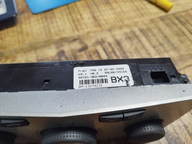 bontott OPEL ASTRA H Fűtéskapcsoló (digit klímás)