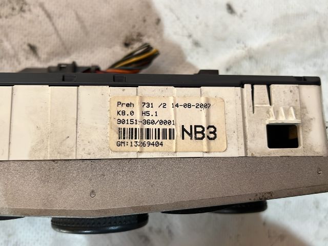 bontott OPEL ASTRA H Fűtéskapcsoló (manuális klímás)