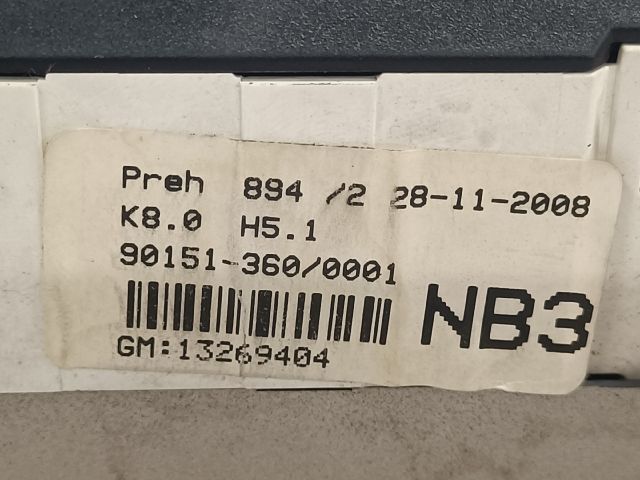 bontott OPEL ASTRA H Fűtéskapcsoló (manuális klímás)