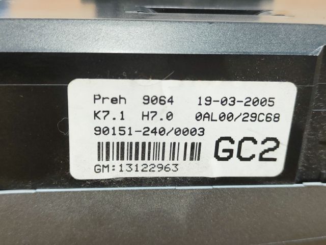 bontott OPEL ASTRA H Fűtéskapcsoló (manuális klímás)