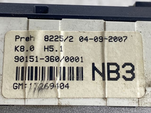 bontott OPEL ASTRA H Fűtéskapcsoló