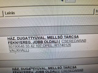 bontott OPEL ASTRA H Jobb első Féknyereg Munkahengerrel
