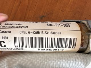 bontott OPEL ASTRA H Jobb első Függöny Légzsák
