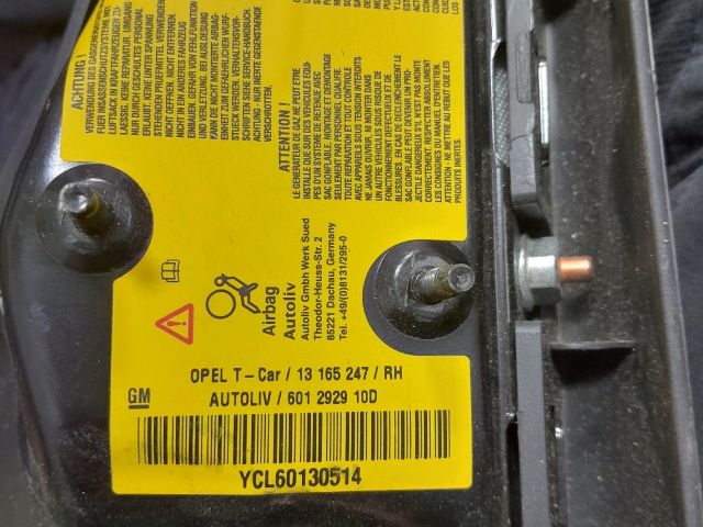 bontott OPEL ASTRA H Jobb Függönylégzsák és Oldallégzsák