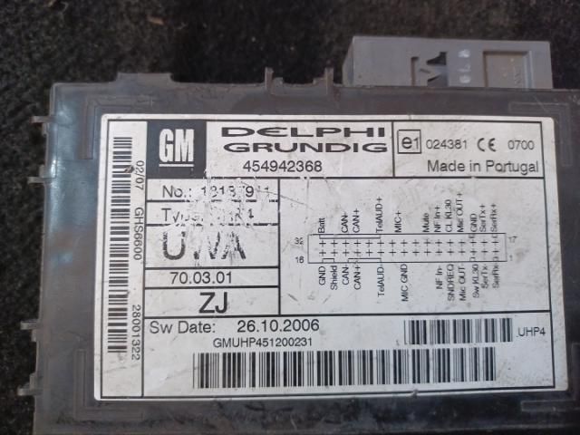 bontott OPEL ASTRA H Komfort Elektronika