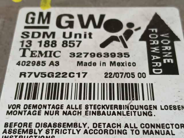 bontott OPEL ASTRA H Légzsák Elektronika