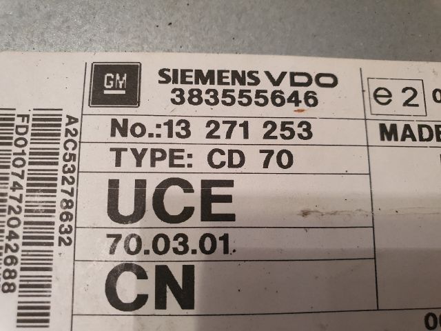 bontott OPEL ASTRA H Navigációs Fejegység