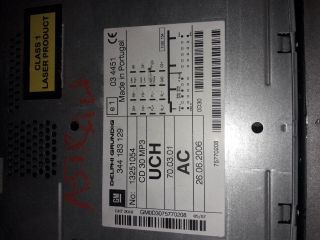 bontott OPEL ASTRA H Rádió / CD