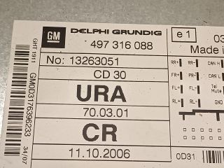 bontott OPEL ASTRA H Rádió / CD