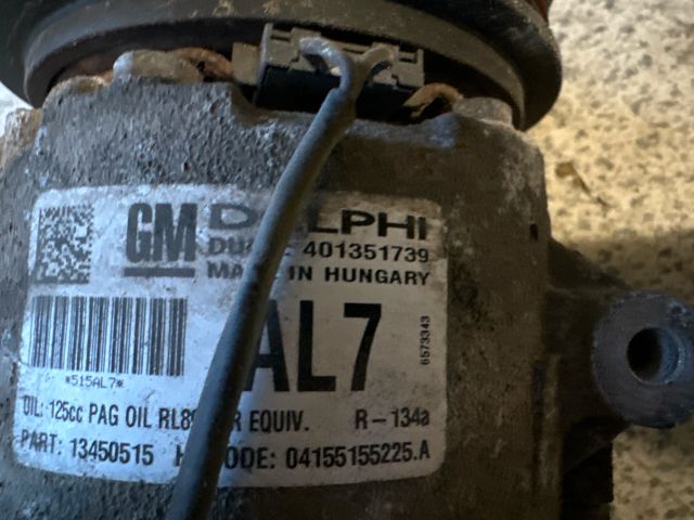 bontott OPEL ASTRA J Klímakompresszor