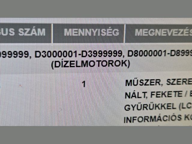 bontott OPEL ASTRA J Kilométeróra