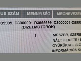 bontott OPEL ASTRA J Kilométeróra