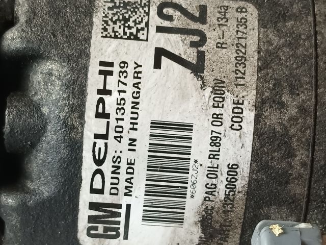 bontott OPEL ASTRA J Klímakompresszor