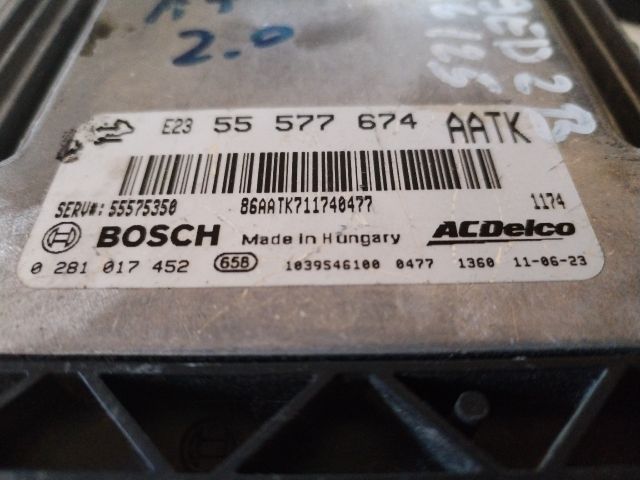 bontott OPEL ASTRA J Motorvezérlő