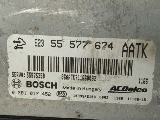 bontott OPEL ASTRA J Motorvezérlő