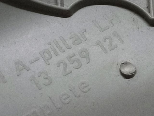 bontott OPEL ASTRA J Bal A Oszlop Burkolat