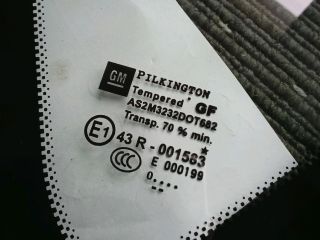 bontott OPEL ASTRA J Bal C Oszlop Oldalablak Üveg