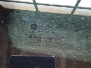 bontott OPEL ASTRA J Bal C Oszlop Oldalablak Üveg