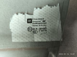 bontott OPEL ASTRA J Bal első Ablak