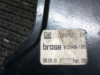 bontott OPEL ASTRA J Bal első Ablakemelő Szerkezet (Elektromos)