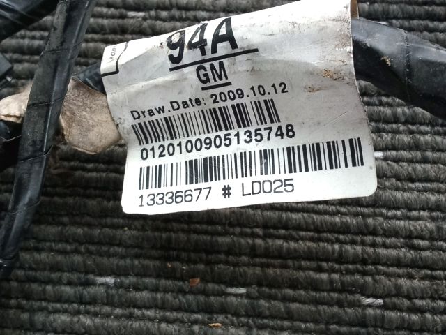 bontott OPEL ASTRA J Bal első Ajtó Kábelköteg