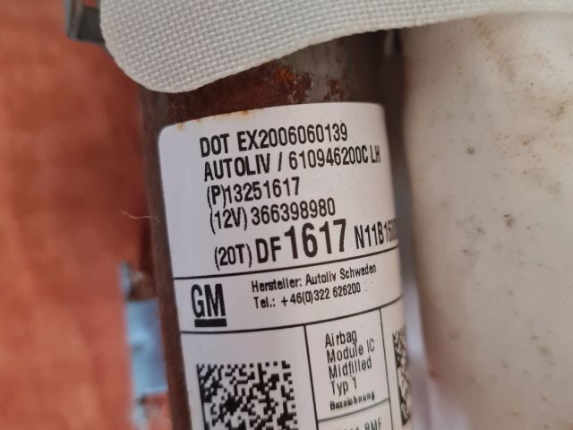 bontott OPEL ASTRA J Bal első Függöny Légzsák
