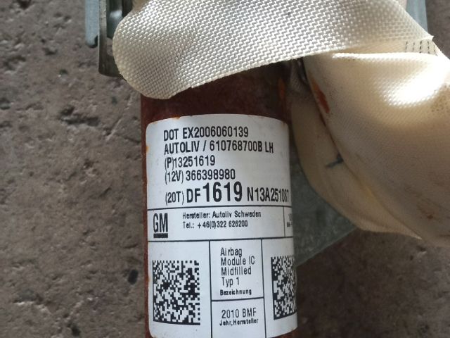 bontott OPEL ASTRA J Bal első Függöny Légzsák