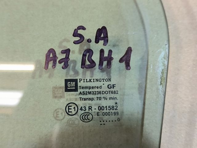 bontott OPEL ASTRA J Bal hátsó Ablak