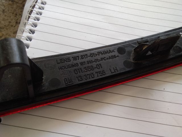 bontott OPEL ASTRA J Bal hátsó Prizma