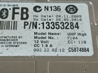 bontott OPEL ASTRA J Bluetooth Elektronika