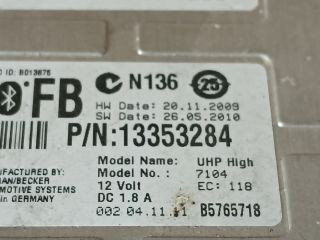 bontott OPEL ASTRA J Bluetooth Elektronika