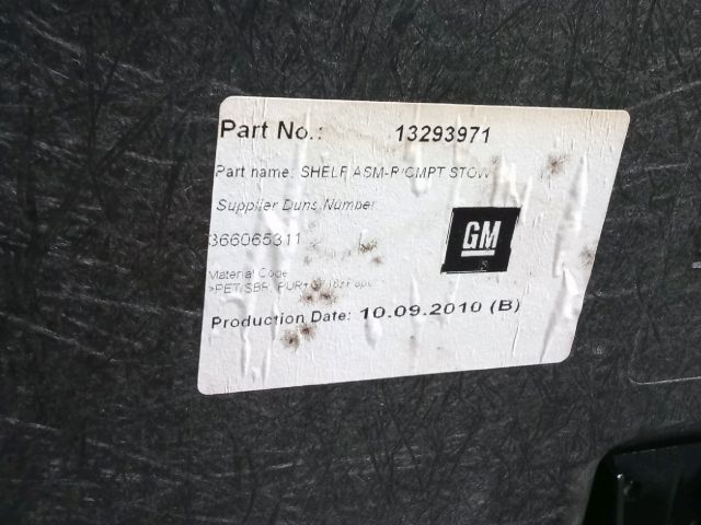 bontott OPEL ASTRA J Csomagtér Kárpit