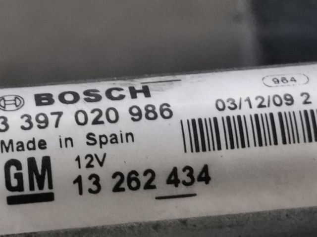 bontott OPEL ASTRA J Első Ablaktörlő Szerkezet Motorral