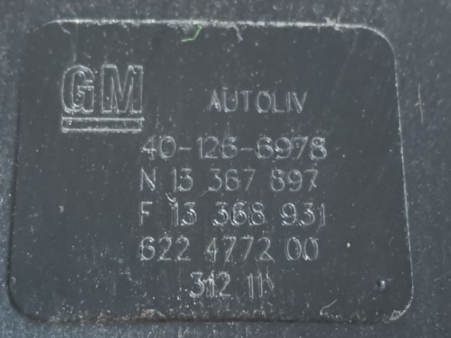 bontott OPEL ASTRA J Első Biztonsági Öv Pár (Feszítővel)